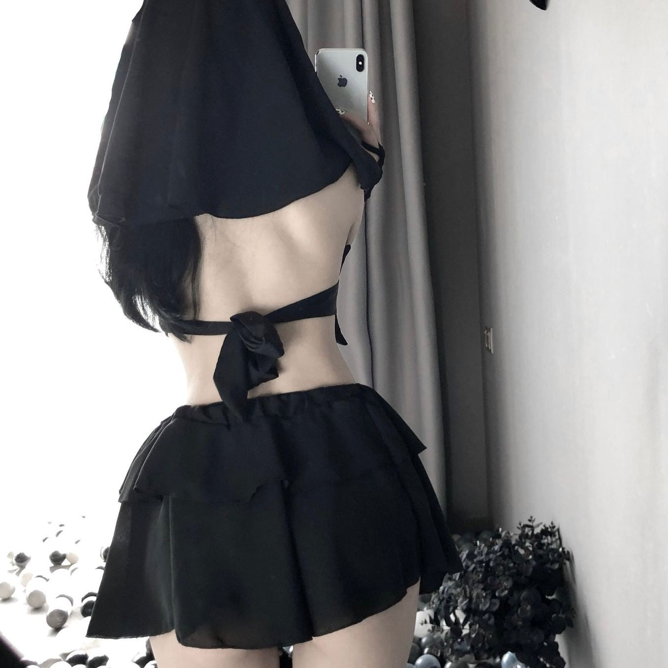 性感尤物 - 奶油丝纯欲新娘套装(黑化版)