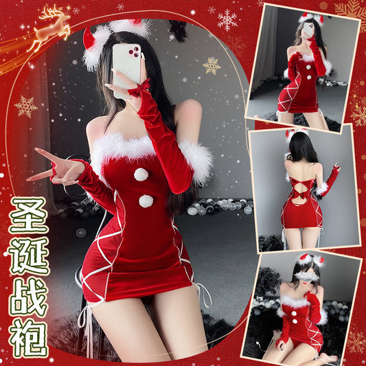 清纯可爱 - 性感小恶魔圣诞套装