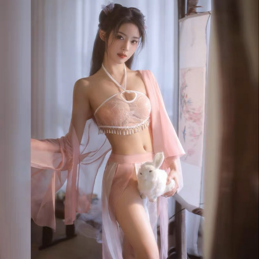 万种风情-唯美国风超仙流苏套装