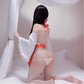 万种风情 - 日系巫女印花和服蝴蝶结套装